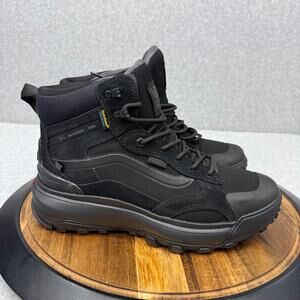 Vans MTE Crestline Waterproof Boots Triple Black Athletic Hiking Men’s Size 9